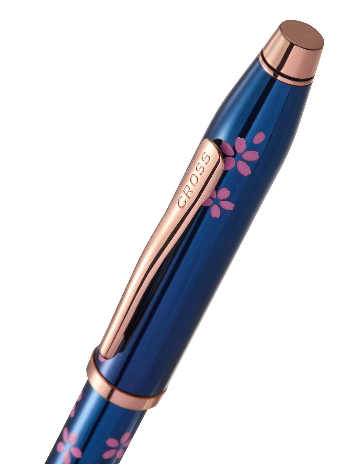 Century® II Cherry Blossom Translucent Blue Lacquer Rollerball Pen