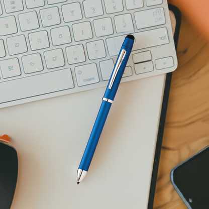 Tech3+ メタリックブルー多機能ペン